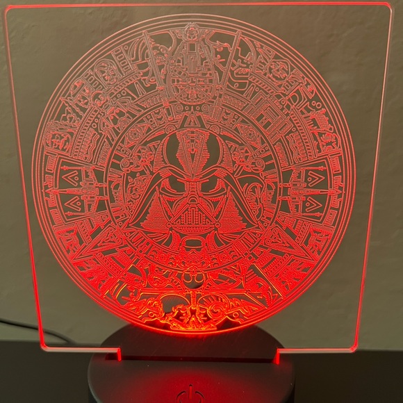 Star Wars Aztec Calendar Style LED Night Light Lamp Colors Changing - Picture 5 of 7
